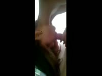 Adventure seeking young girl shows off her upside-down cock sucking skills on old man